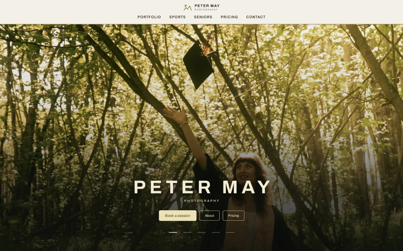The Peter May Photography website