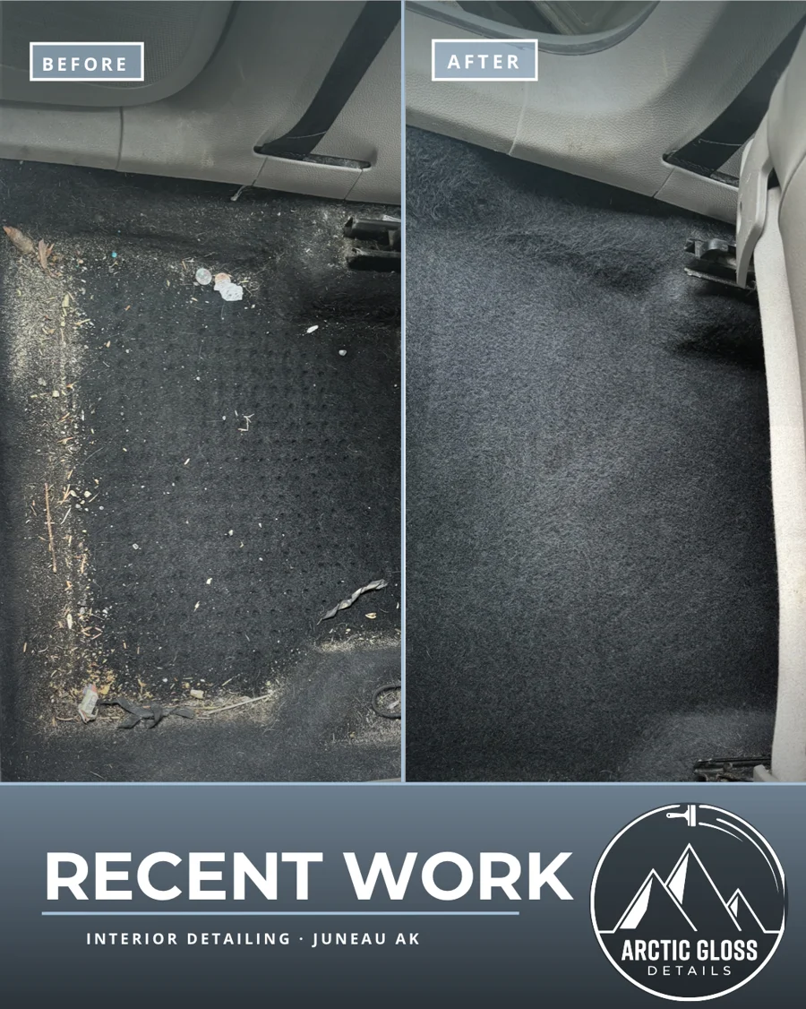 A before and after post made for Arctic Gloss Detailing